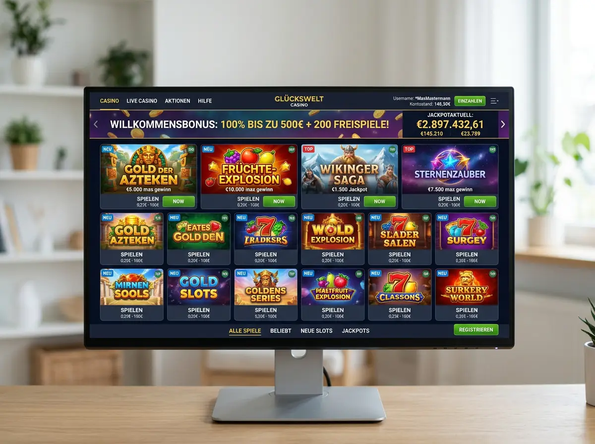 Spieleauswahl bei Betcollect